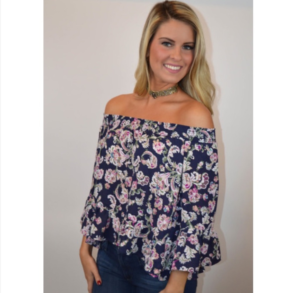 Jack by BB Dakota Nicolai Floral Off the shoulder